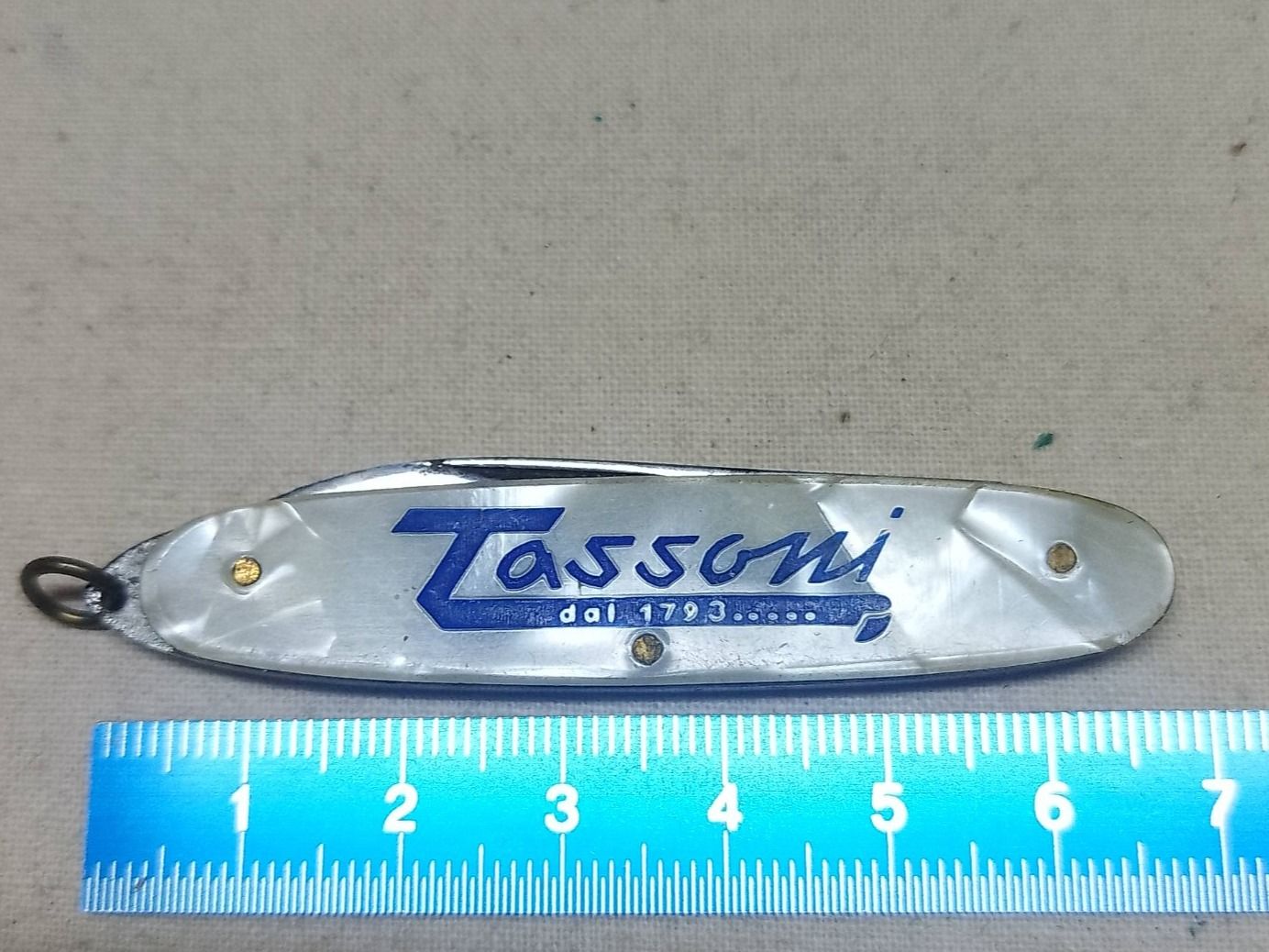 Taschenmesser: Messer - "Tassoni  dal 1793" - Pubblicitario – Gebraucht aus Sorengo von 74in