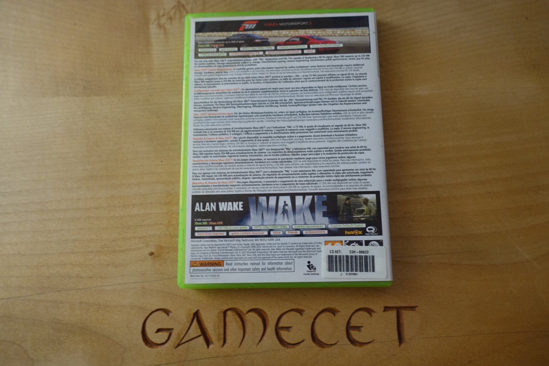Microsoft Jeux: Forza Motorsport 3 - Alan Wake - Double Pack – D'occasion à Steinach par Gamecet 2
