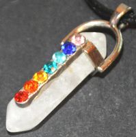 Halskette 3B – Bergkristall mit 7 Chakra