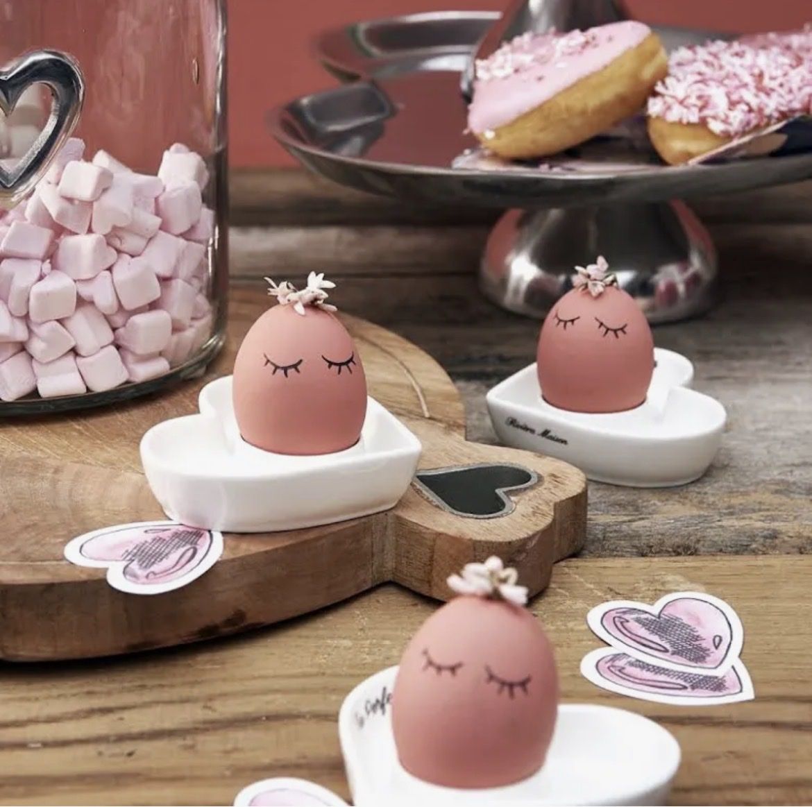 Altre Stoviglie: 8 Riviera Maison Eierbecher "Perfect Egg" - Neuwertig! – Nuovo (secondo la descrizione) da Bubikon venduto da Schmidli07 1