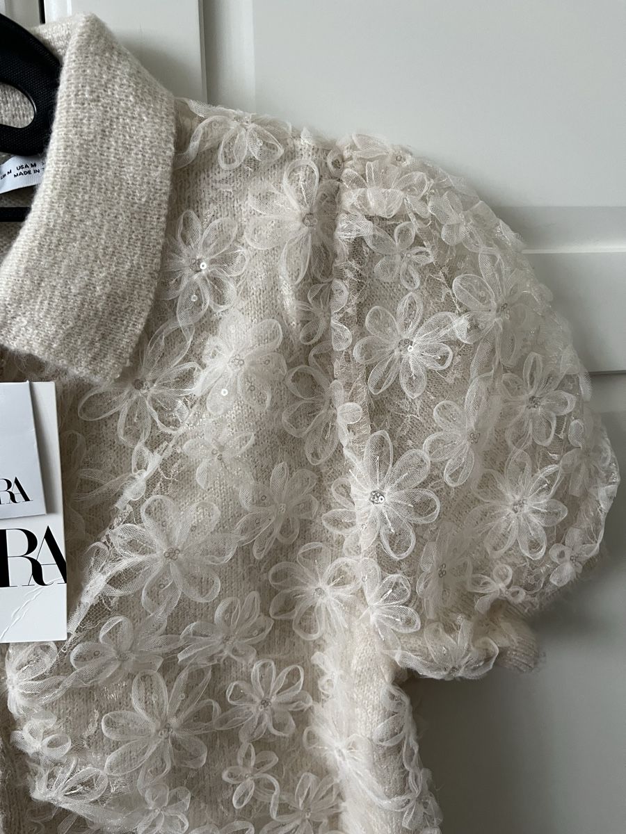 Zara Maglioni & Felpe: Kurzärmeliger Strickpullover – Nuovo e nell'imballaggio originale da Allschwil venduto da eyl_bb8q 4