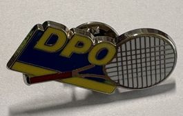Pin Anstecker DPO Tennisracket mit Emaille neu ungetragen