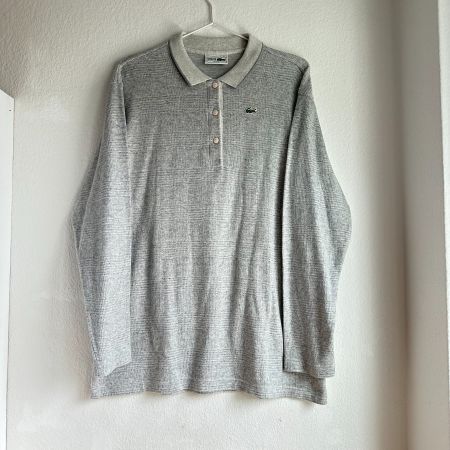 Lacoste Polo-Shirt Langarm Gr. 42 // 100 % Baumwolle