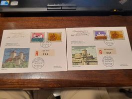 Belle collection de timbres suisses, châteaux, rare!