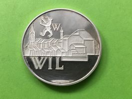 Medaille Silber 900er 15 gr.750 Jahre Aebtestadt 1216 / 1976