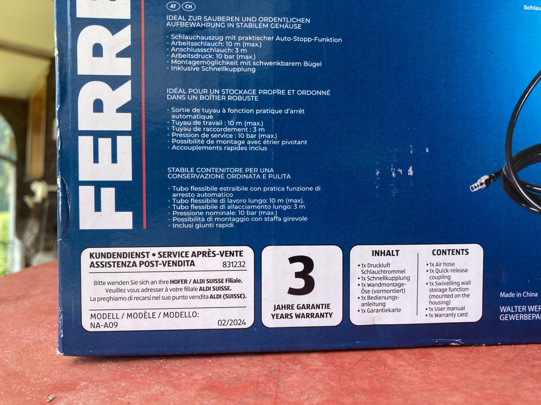 Rohre & Schläuche: Ferrex Druckluft Schlauchtrommel – Neu und originalverpackt aus Marbach LU von Hoheduene 3