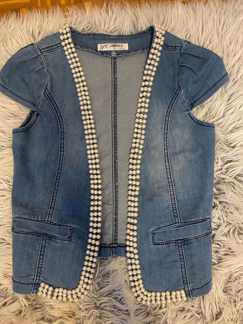 Gilet & Giacche senza maniche: Jeans Gilet mit Perlen – Usato da Vezia venduto da luce2011