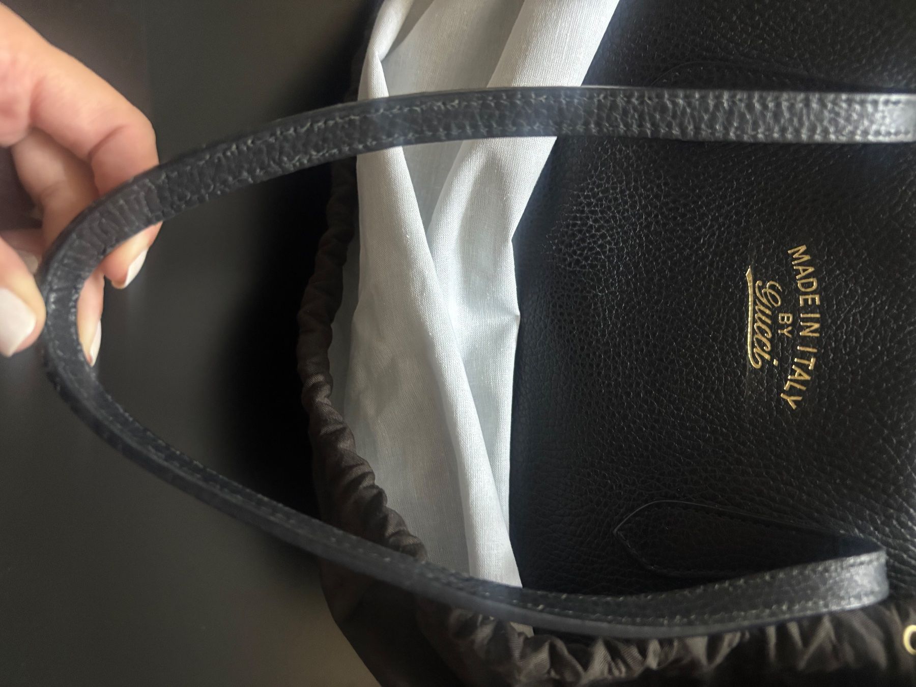 Gucci Borse da donna: Gucci, Swing black leather bag – Usato da Pully venduto da Kika46 3
