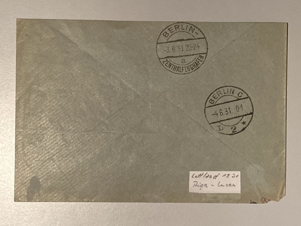 Riga Latvia 1931, Riga-Berlin-Zürich-Luzern, top (Gebraucht) in ...