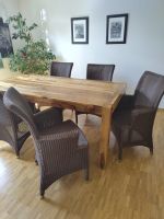 Vincent Sheppard Wicker Chairs Set of Six Brown Used