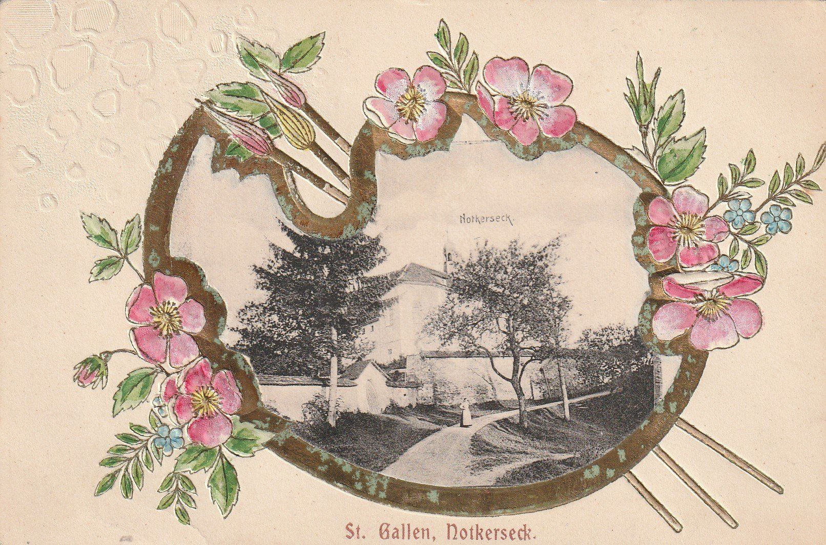 Ansichtskarten: St.Gallen-Präge-Litho-Notkerseck – Gebraucht aus uttwil von Koehlerfred
