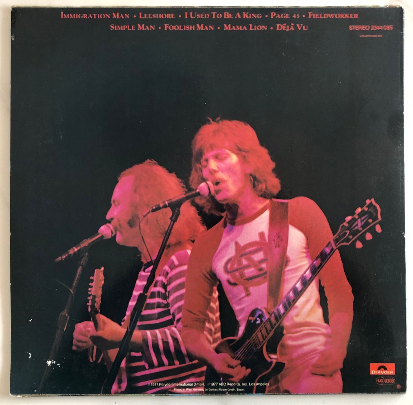 Dischi in vinile: CROSBY / NASH - LIVE – Usato da Poliez-Pittet venduto da Newtown-Records 1