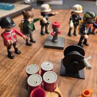 Playmobil Feuerwehrmänner am Töff löschen