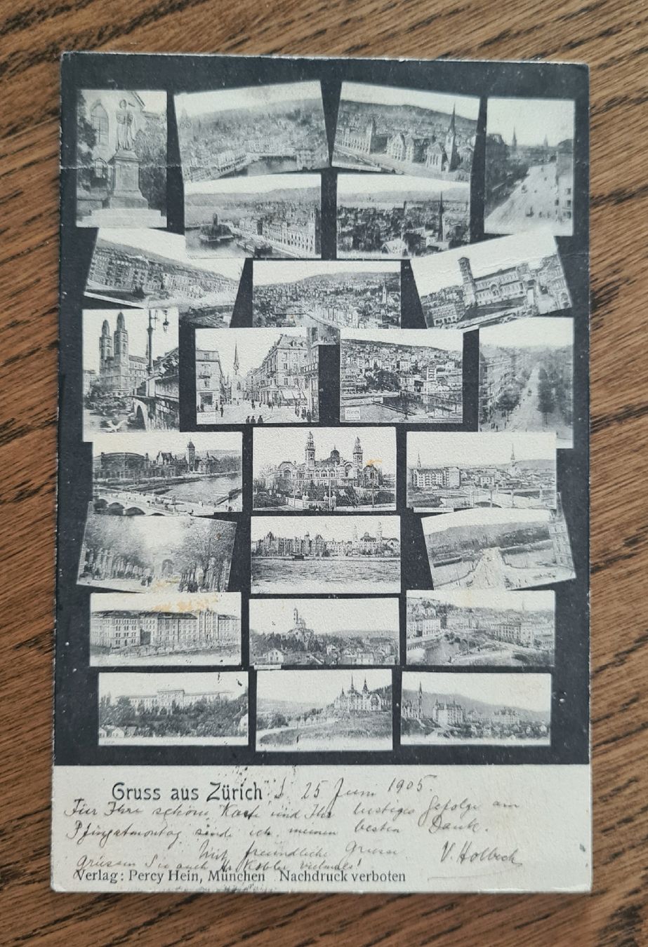 Cartoline postali: Gruss aus Zürich 1905 – Usato da Ebikon venduto da Donar50