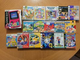 Gameboy Color OVP Set mit Mario, Wario, Zelda, Pokemon uvm.