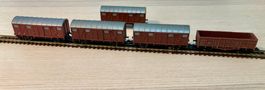 Lima Spur N: 5er-Set DB Güterwagen