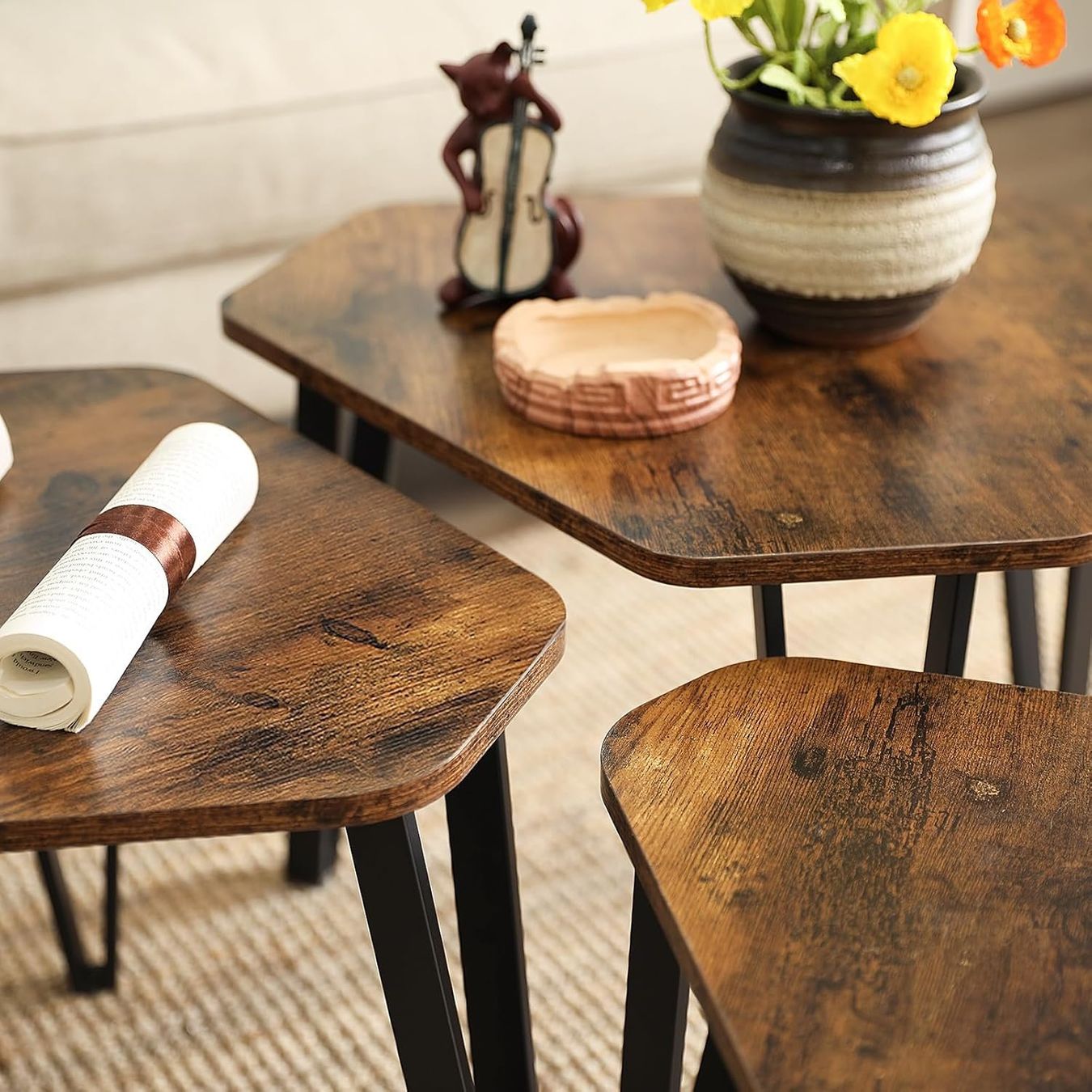 Tische: Couchtisch, Beistelltisch, 3er Set – Neu (gemäss Beschreibung) aus Sins von Taschending 4