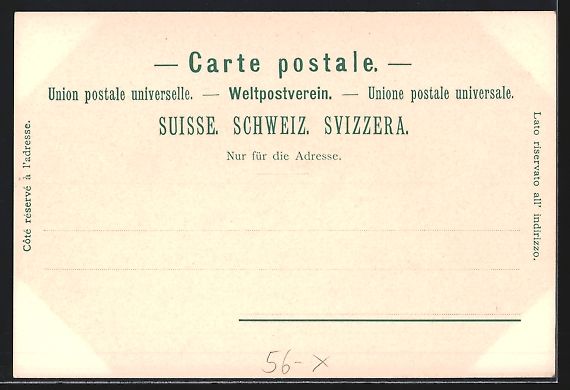 Ansichtskarten: Surses, Das Julier-Hospiz v. C. Spinas,  – Gebraucht aus Berlin von bartko-reher 1