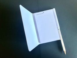 Sammler Obiekt: Notizblock mit Bleistift "Credit Suisse" neu