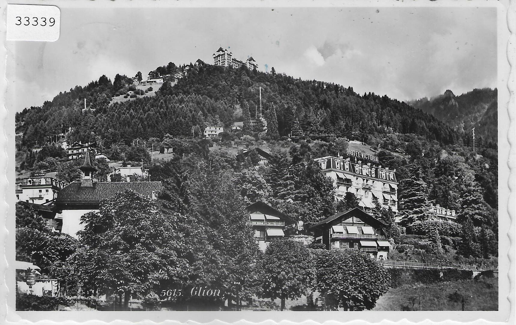 Cartoline postali: Glion - Vue generale - Hotel Victoria – Usato da Ettingen venduto da Kartenplanet