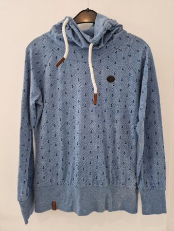 Naketano Pullover Hoodie blau Anker Gr.M Damen