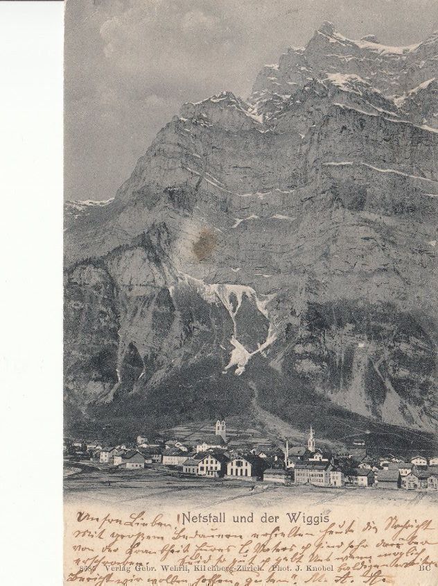 Cartoline postali: Netstal  und Wiggis 1904 – Usato da Bürglen TG venduto da StampGraf