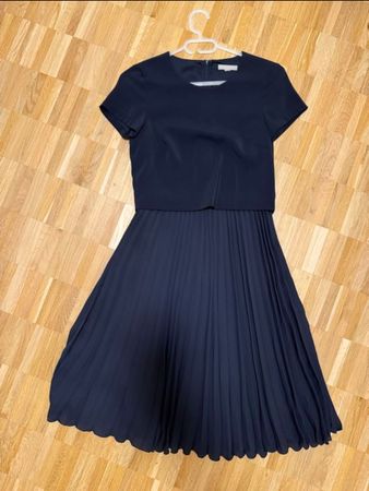 Plissee Kleid H&M XS Dunkelblau neu, nie getragen