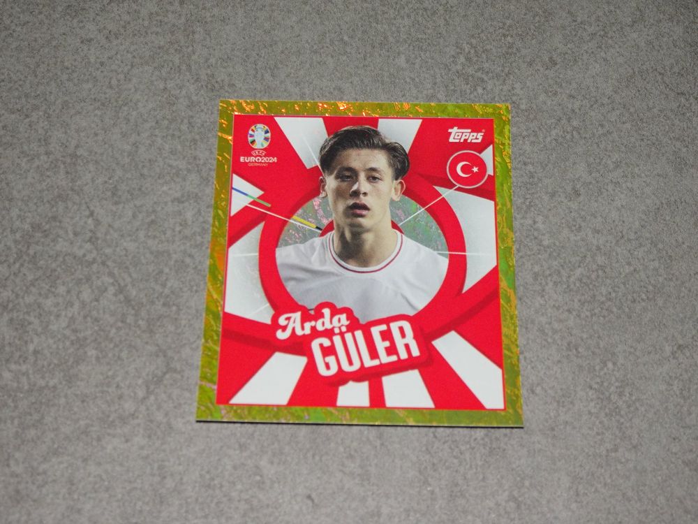 Topps Euro 2024 - 4 Sticker HUN 3, TUR PTW, ITA SP, ALB SP (Neu (gemäss