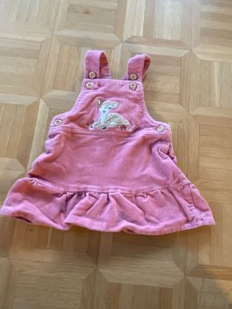 Cord Kleid rosa mit Reh Motiv Gr. 80