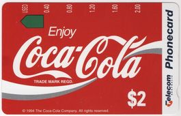 Coca-Cola - volle Telefonkarte aus Australien