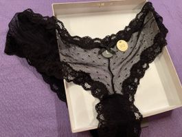 Trasparente slip in pizzo Manor donna, taglia L. Nuova!