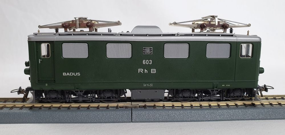 Bemo Modelleisenbahnen: Bemo 1252 115 RhB Ge 4/4 603 "Badus" analog, Ersatzver. – Gebraucht aus Seon von voAllBah