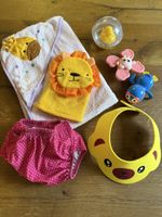 Baby Bade-Set: Kapuzenhandtuch, Spielzeug & Badehose
