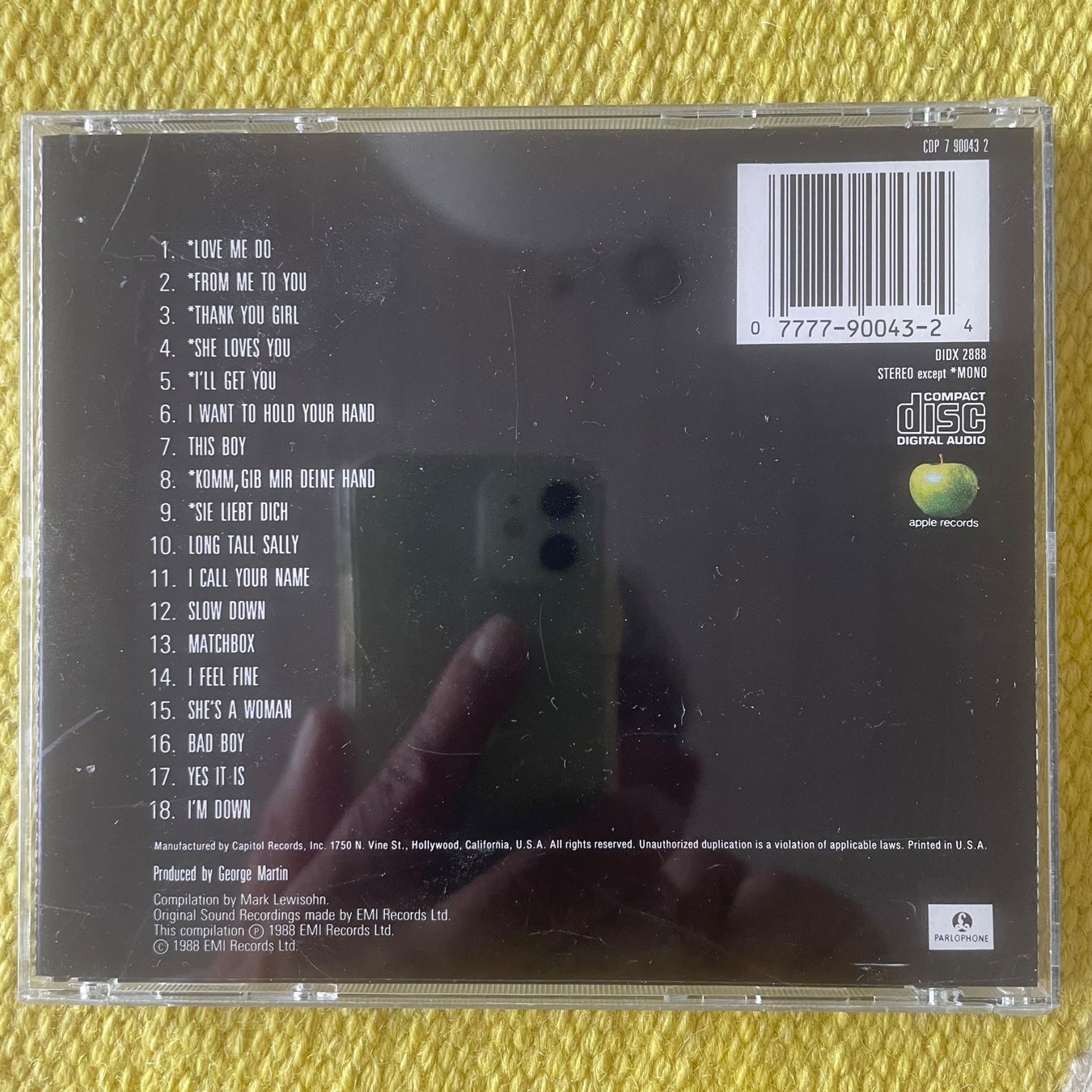 CD: BEATLES-PAST MASTERS VOLUME ONE – Usato da Rorschacherberg venduto da CD-Roli 1