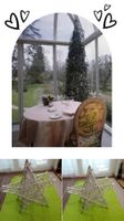 8Piéce Étoiles décoratives argentées, lot  à saisir! Mariage