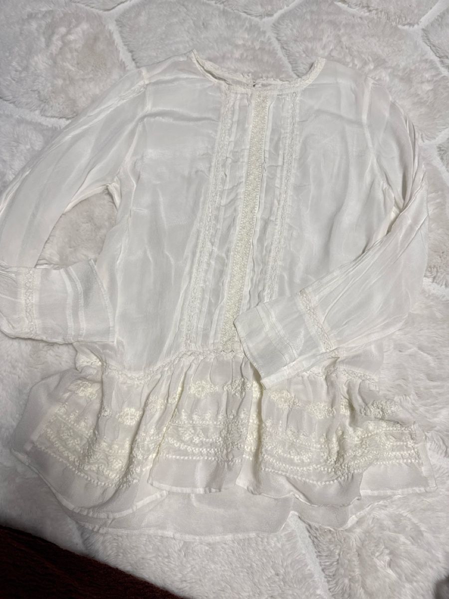 Globus Blusen: Bluse Globus Essentials Viskose weiss Grösse 38 – Gebraucht aus Mont-sur-Lausanne von EgisCloset.