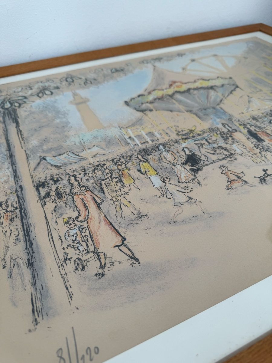 Grafica & Litografie: Lithographie signée de Hambourg, numérotée 81/220 ! – Usato da Vésenaz venduto da Angela.C3 5