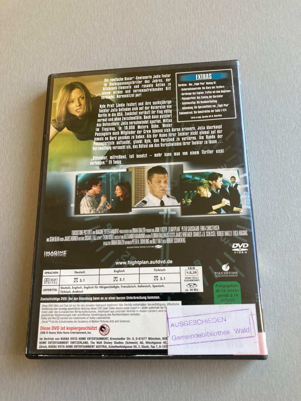 Tous les DVDs: DVD - Flightplan - Ohne jede Spur – D'occasion à Wald ZH par Liedermacher 1