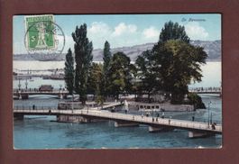 GENEVE - Île Rousseau - 1911