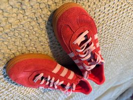 Sneaker Adidas Handball Spezial rot rosa gebraucht