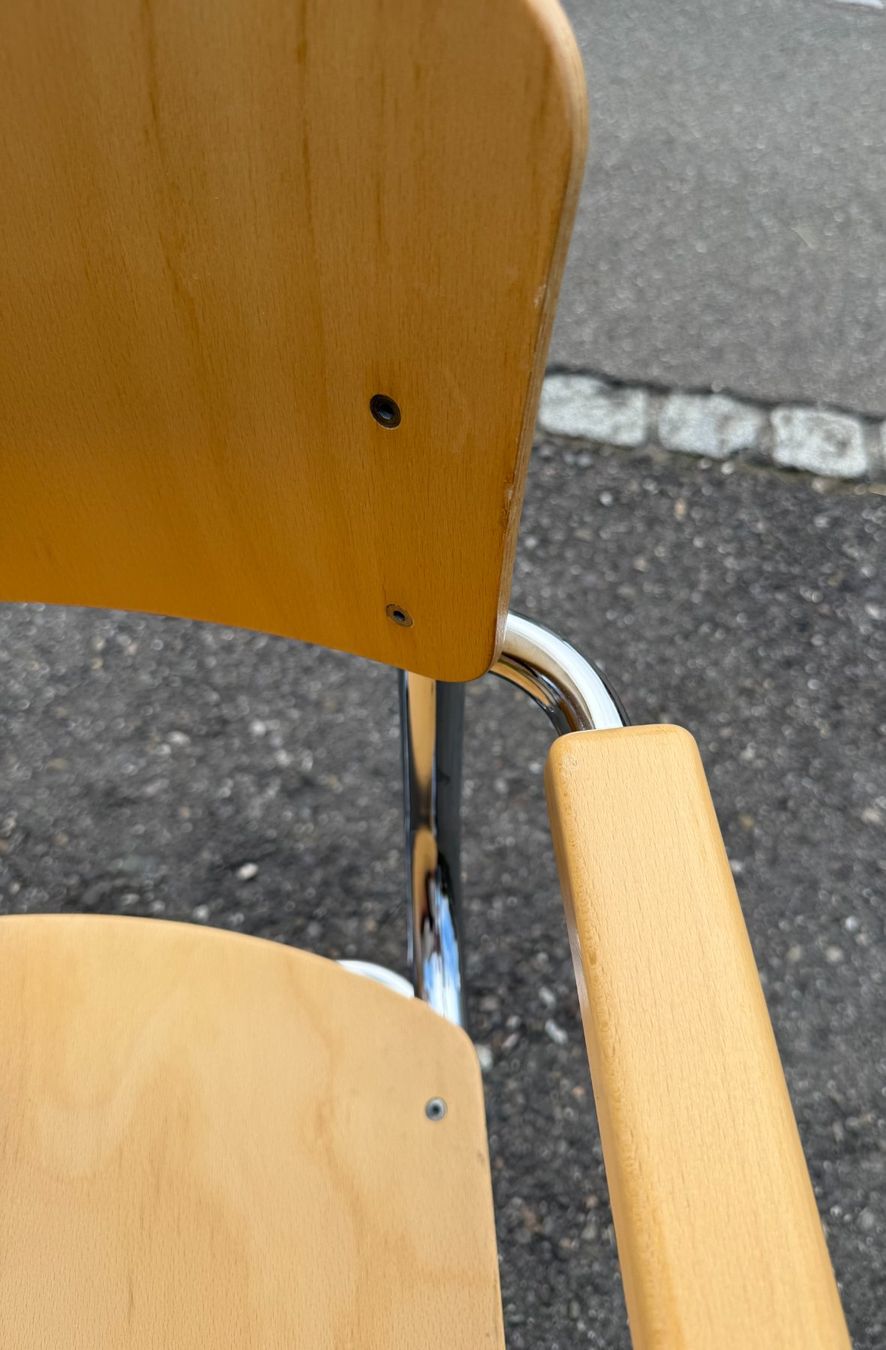 Thonet Sedie: Thonet S43F Freischwinger 4er Set // Marcel Breuer – Usato da Schinznach-Dorf venduto da mix 6