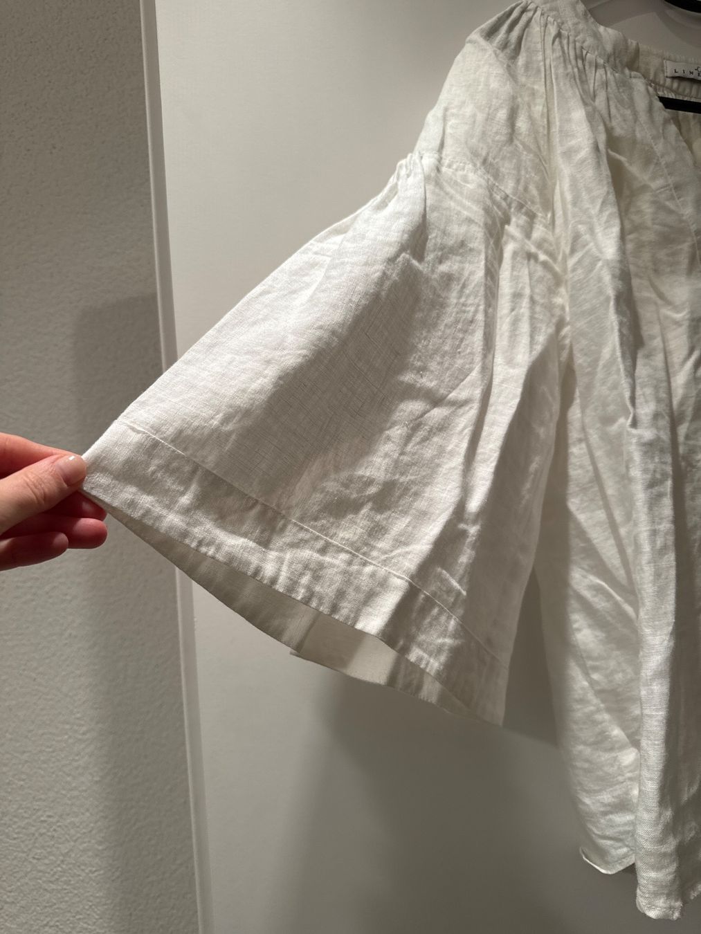 Camicette: Linelbi Damen Leinenbluse in Weiss – Usato da Meilen venduto da Emma_321 1