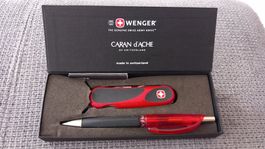 Set Caran d'Ache et couteau Wenger