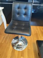 Barhocker schwarz höhenverstellbar mit Gebrauchsspuren