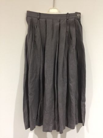Vintage Dynasty by Green Green Zürich Jupe Leinen grau Gr 38