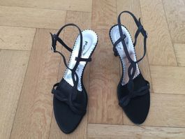 Pumps leicht metallic Schwarz Sehr elegant Top Zustand