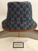 Damen Hut Gucci GG Denim Bucket Hat