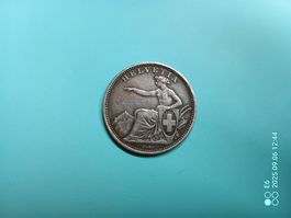 1Fr. 1861 Top-Patina und Zustand siehe Scan rar !!!!