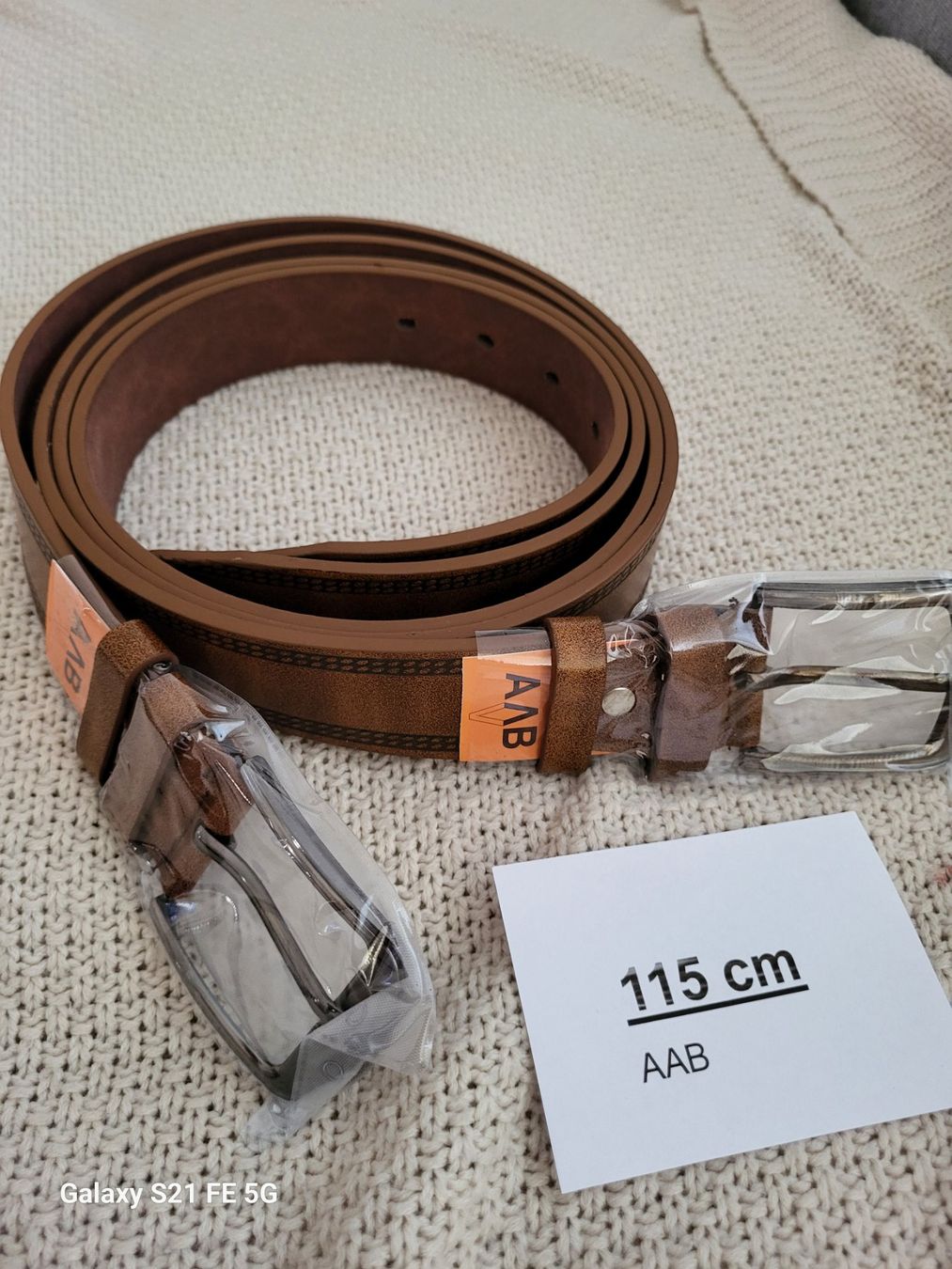 Cinture: 2 XHerren Gürtel Neu,115cm – Nuovo e nell'imballaggio originale da Riehen venduto da tamola67 5