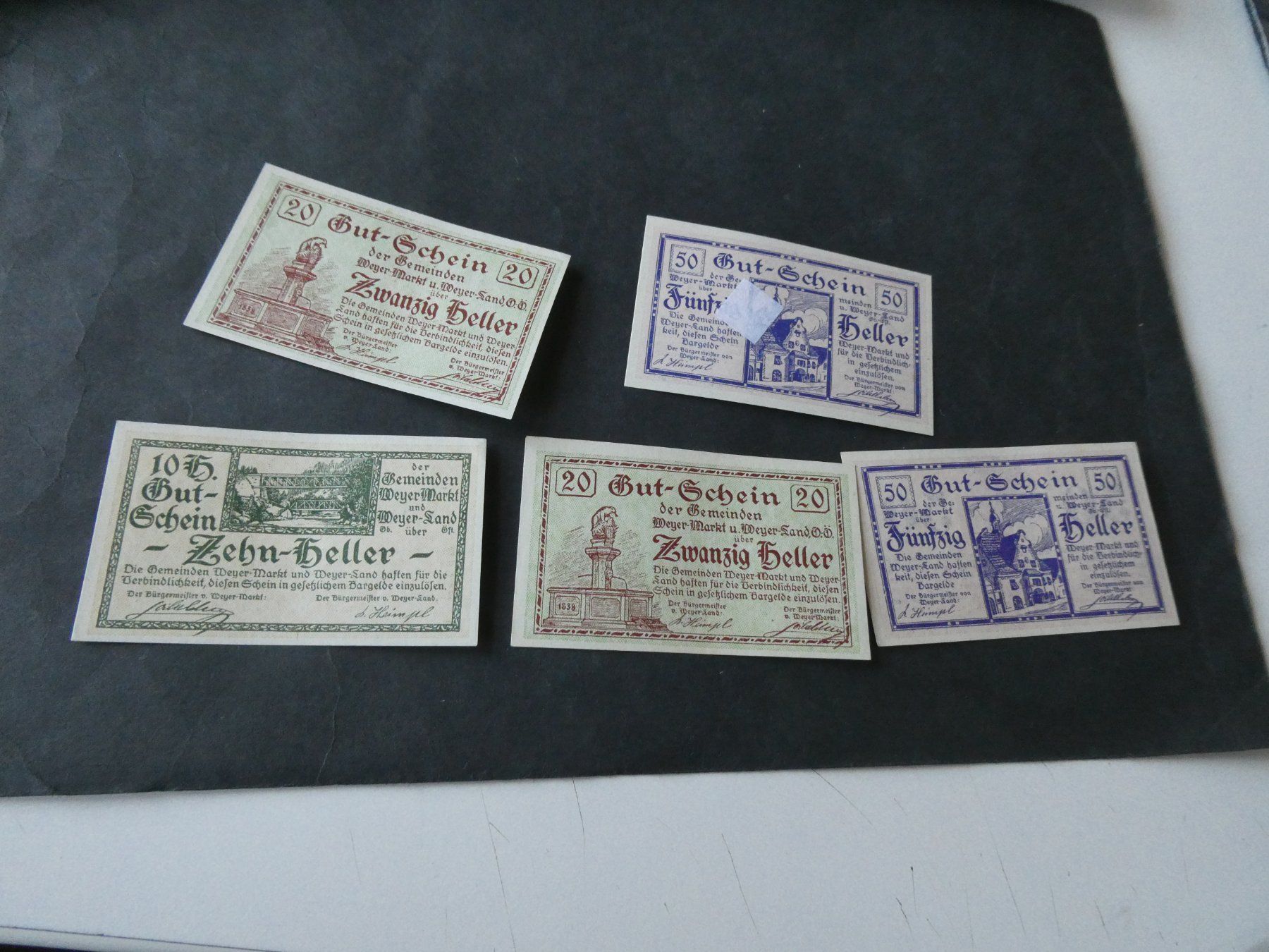Banknoten: Oesterreich, Weyer - Notgeldscheine – Gebraucht aus Hinterforst von Rohusri